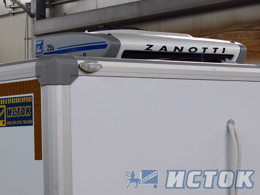 Транспортная холодильная установка «Zanotti S.p.A» устанавливается на крыше фургона прицепа