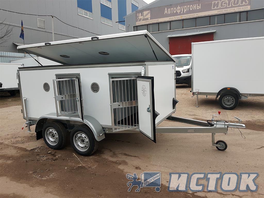Легковой прицеп-фургон ИСТОК 3792М2 для перевозки шести собак