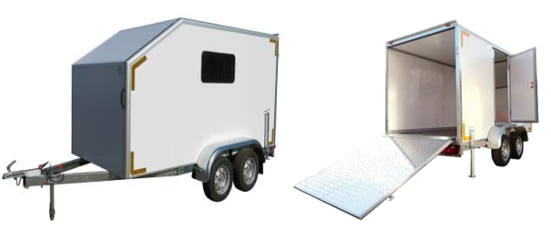 Прицеп-фургон легковой «Автодом-Мото» (легкий сэндвич) модель ИСТОК 3791М3